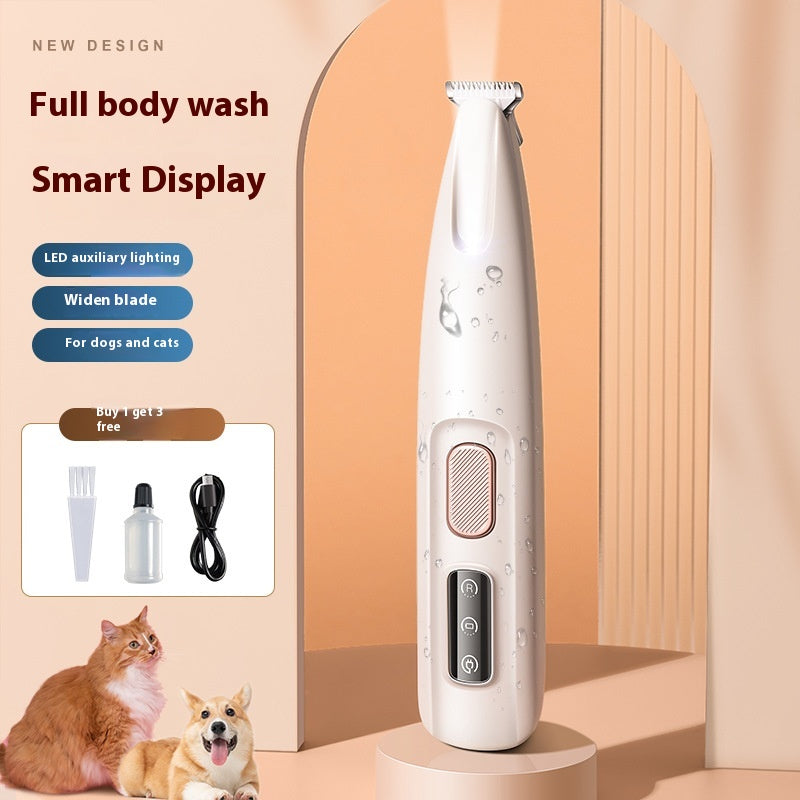 TrimMaster™ Pro – Waterproof Pet Hair Trimmer with LED Precision